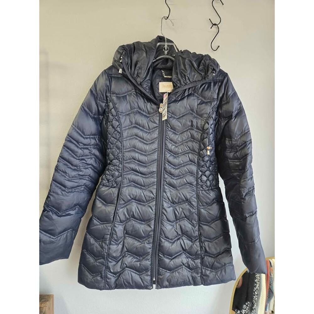 Laundry by Shelli Segal Navy Puffer‎ Down Coat - Size Medium